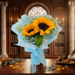 stunning bouquet of sunflower