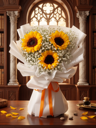 sunshine sunflower bouquet (1)