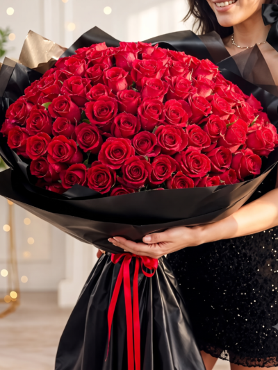 Fresh Red Roses Bouquet