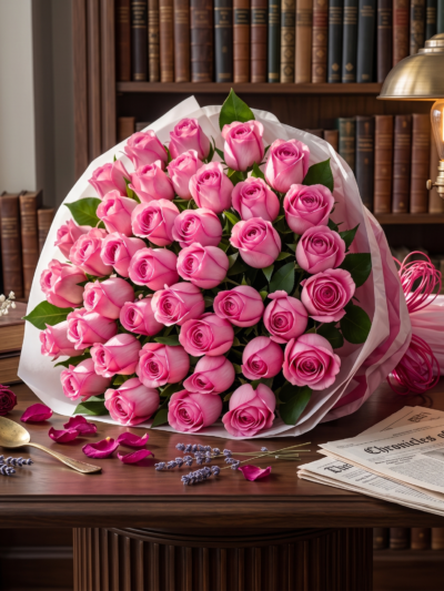 Pink Serenity Roses Bouquet