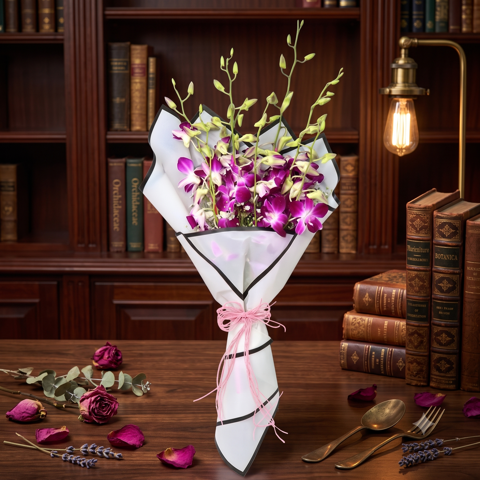 Royal Purple Orchids Signature Bouquet